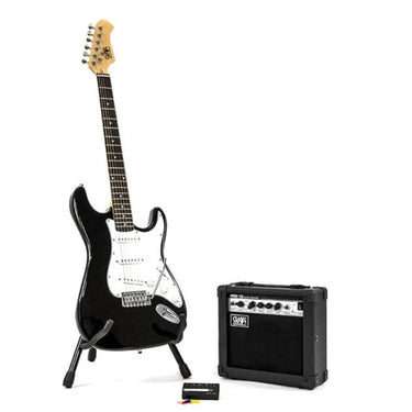 Paquete Guitarra Electrica Alien Negra, 101-rockgenerat-n